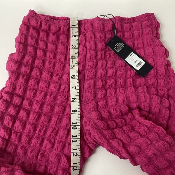 Fashion Nova Popcorn Pant Set Flare Medium Barbiecore - Picture 7 of 13